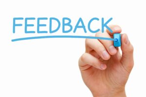 We Welcome Your Feedback